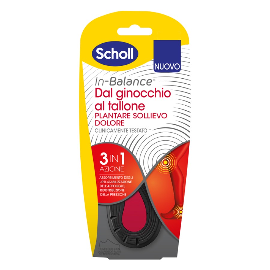 PLANTARE SOLLIEVO DOLORE DA GINOCCHIO A TALLONE SCHOLL IN BALANCE EVERYDAY S