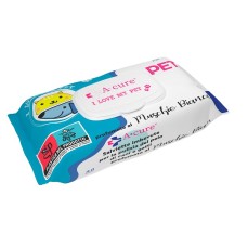 A+CURE I LOVE MY PET SALVIETTE POP-UP MUSCHIO BIANCO 40 PEZZI RICARICA
