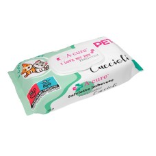 A+CURE I LOVE MY PET FUNZIONALE SALVIETTE POP-UP CUCCIOLI 40 PEZZI RICARICA
