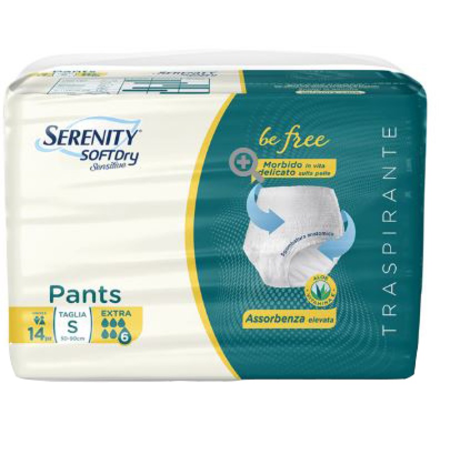 SERENITY PANTS SD SENSITIVE BE FREE SUPER TAGLIA S 14 PEZZI