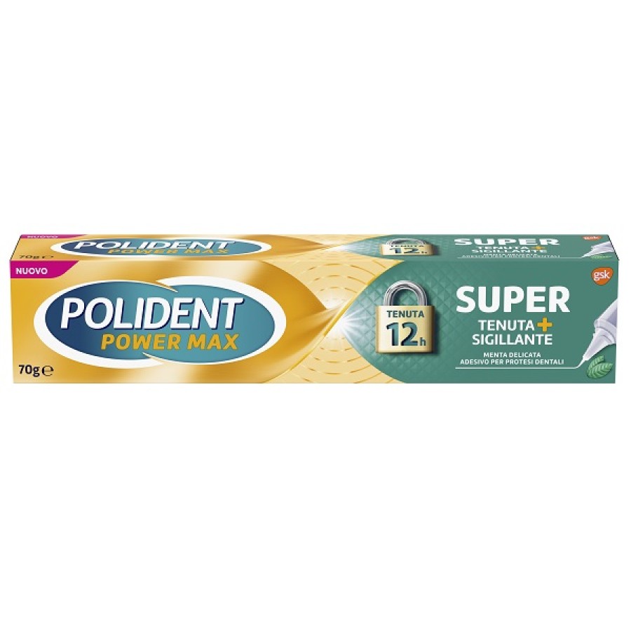 POLIDENT SUPER TENUTA + SIGILLANTE MENTA DELICATA ADESIVO PROTESI DENTALE 70 G POLIDENT SUPER TENUTA + SIGILLANTE MENTA DELICATA ADESIVO PROTESI DENTALE 70 G