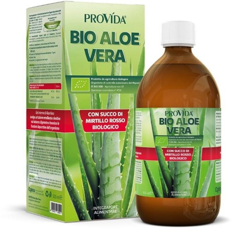 PROVIDA BIO ALOE VERA CON SUCCO DI MIRTILLO ROSSO BIOLOGICO 500 ML PROVIDA BIO ALOE VERA CON SUCCO DI MIRTILLO ROSSO BIOLOGICO 500 ML