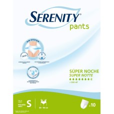 PANNOLONE MUTANDINA SERENITY PANTS SUPER NOCHE SMALL 10 PEZZI