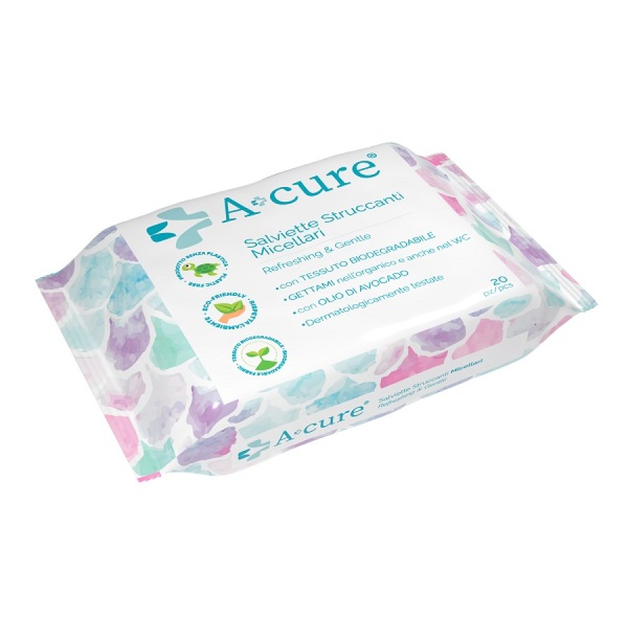 A+CURE STRUCCANTE MICELLARE POCKET MAXI 20 SALVIETTE