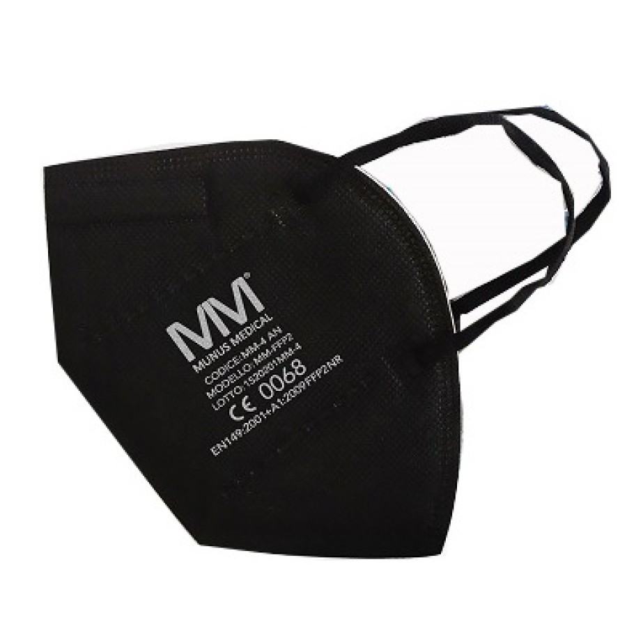 MUNUS MEDICAL RESPIRATORE FFP2 NR CLASSE III NERO