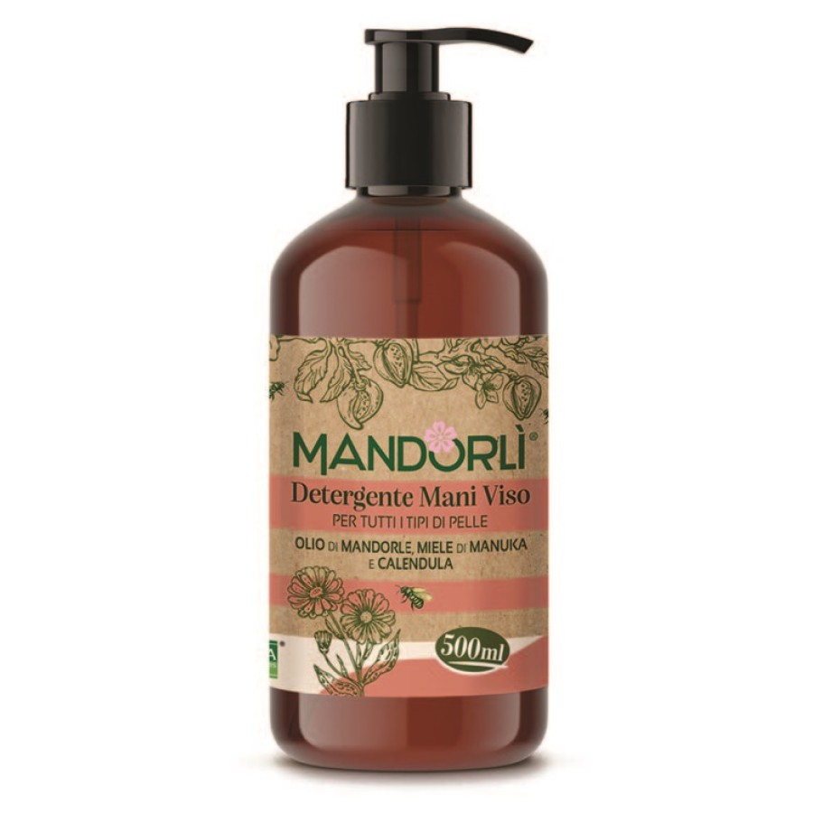 MANDORLI DETERGENTE MANI VISO PER TUTTI I TIPI DI PELLE 500 ML MANDORLI DETERGENTE MANI VISO PER TUTTI I TIPI DI PELLE 500 ML