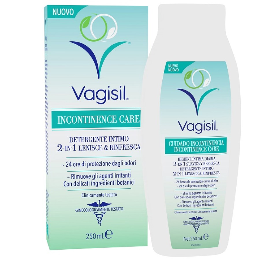 VAGISIL INCONTINENCE CARE DETERGENTE INTIMO 2IN1 LENISCE & RINFRESCA 250 ML VAGISIL INCONTINENCE CARE DETERGENTE INTIMO 2IN1 LENISCE & RINFRESCA 250 ML
