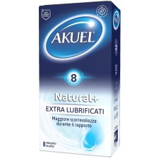 PROFILATTICO AKUEL NATURAL+ EXTRALUBRIFICATO 8 PEZZI