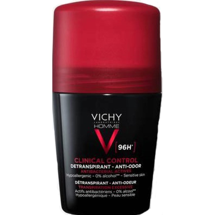 VICHY HOMME DEODORANTE CLINICAL CONTROL 96H ROLL 50 ML VICHY HOMME DEODORANTE CLINICAL CONTROL 96H ROLL 50 ML