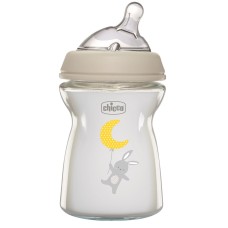 CHICCO BIBERON NAT FEEL VETRO 0M+ 250 ML