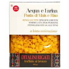 NUTRI TE' DITALINI RIGATI ACQUA E FARINA MAIS E RISO 250 G