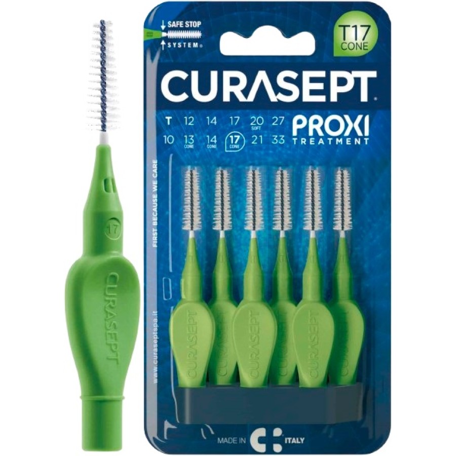 CURASEPT PROXI T17 CONE VERDE/GREEN 6 PEZZI CURASEPT PROXI T17 CONE VERDE/GREEN 6 PEZZI