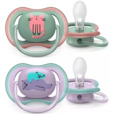 AVENT SUCCHIETTO ULTRA AIR 6-18M FEMMINA GATTO/ORSETTI 2 PEZZI AVENT SUCCHIETTO ULTRA AIR 6-18M FEMMINA GATTO/ORSETTI 2 PEZZI