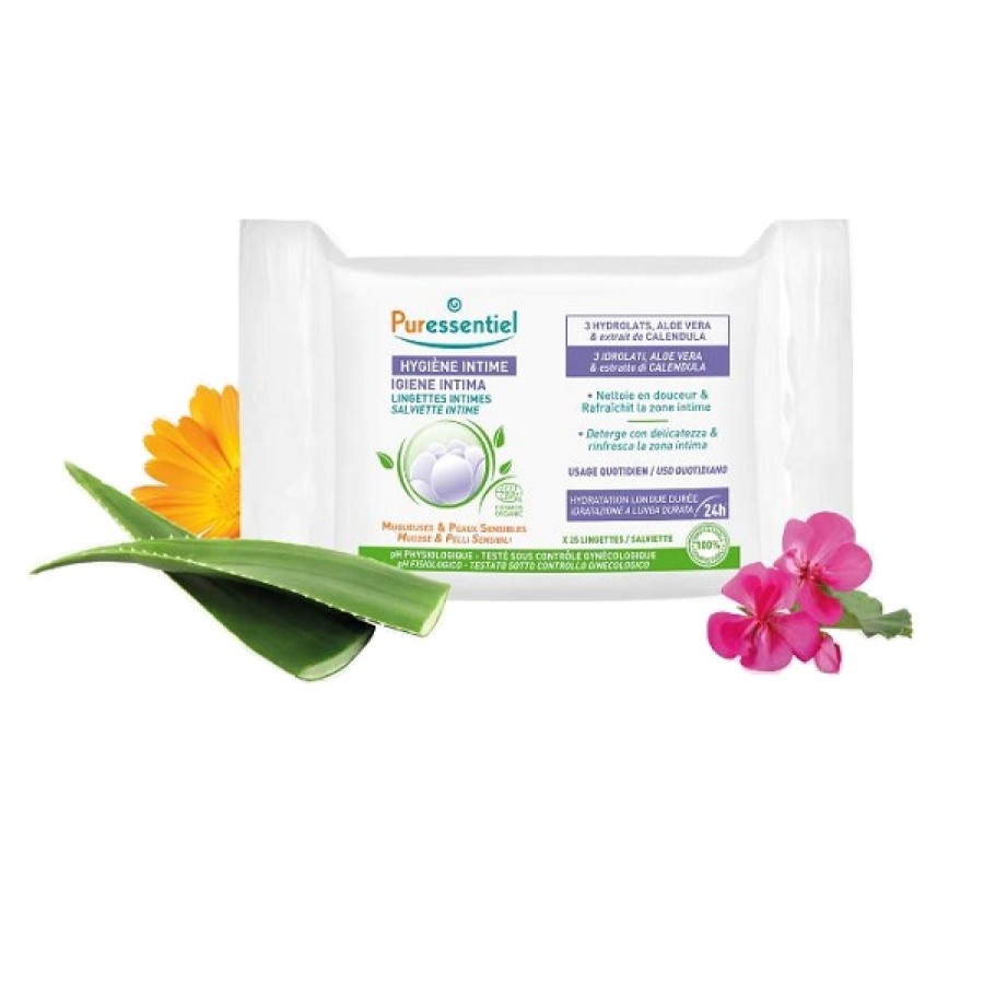 PURESSENTIEL SALVIETTINE INTIME 25 PEZZI PURESSENTIEL SALVIETTINE INTIME 25 PEZZI