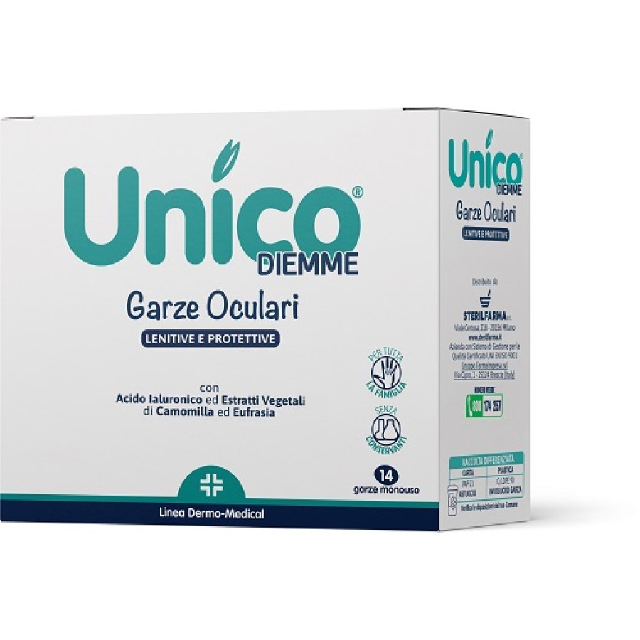 UNICO GARZE OCULARI 14 PEZZI