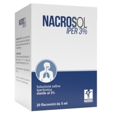 NACROSOL IPER 3% 20 FIALE FISIOLOGICHE 5 ML