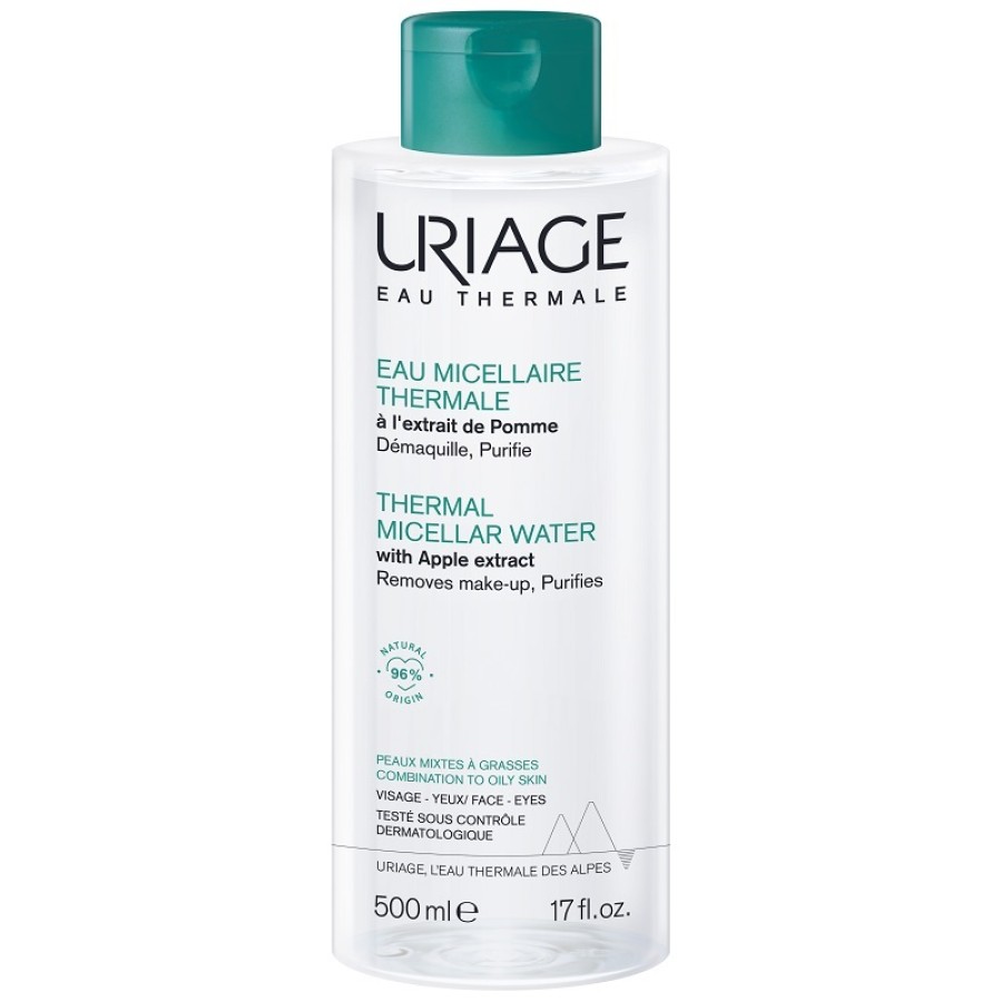 URIAGE EAU MICELLAIRE THERMALE PELLI MISTE GRASSE FLACONE 500 ML