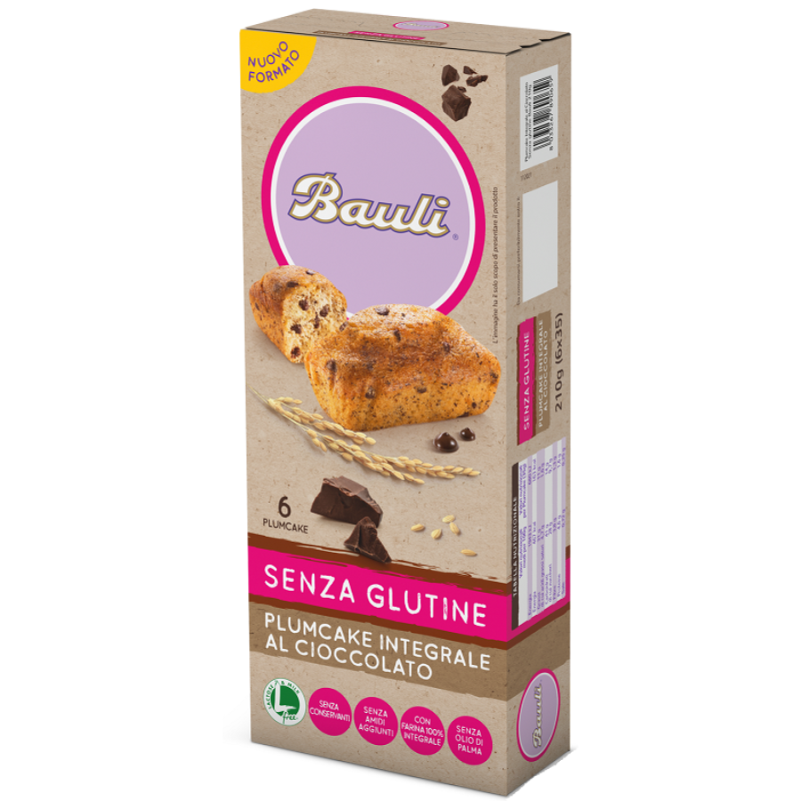 BAULI PLUMCAKE INTEGRALE CIOCCOLATO 6X35 G