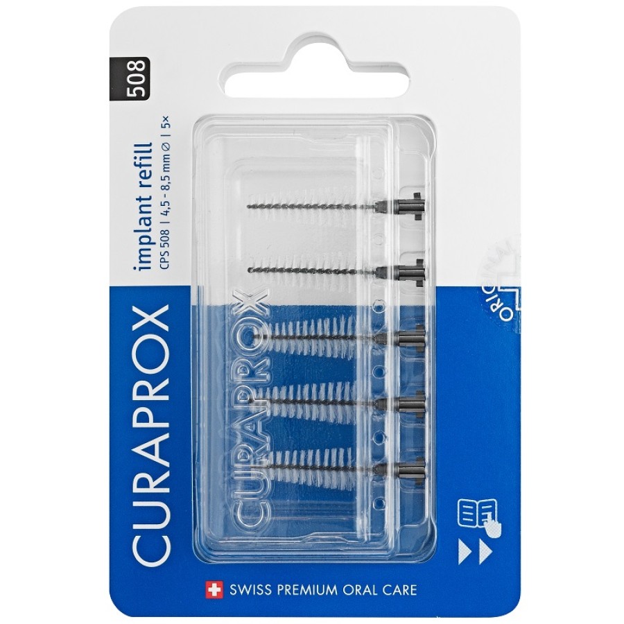 CURAPROX CPS 505 IMPLANT REFILL 5 SCOVOLINI BLACK CURAPROX CPS 505 IMPLANT REFILL 5 SCOVOLINI BLACK