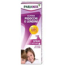 SPRAY PARANIX TRATTAMENTO ANTIPEDICULOSI 100 ML + PETTINE REGOLAMENTO MDR