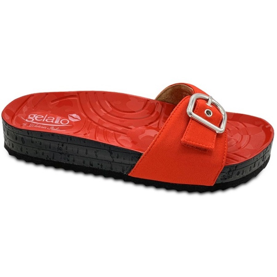 CALZATURA CON PLANTARE INDOSSABILE WOODSTOCK KISS RED 39/40