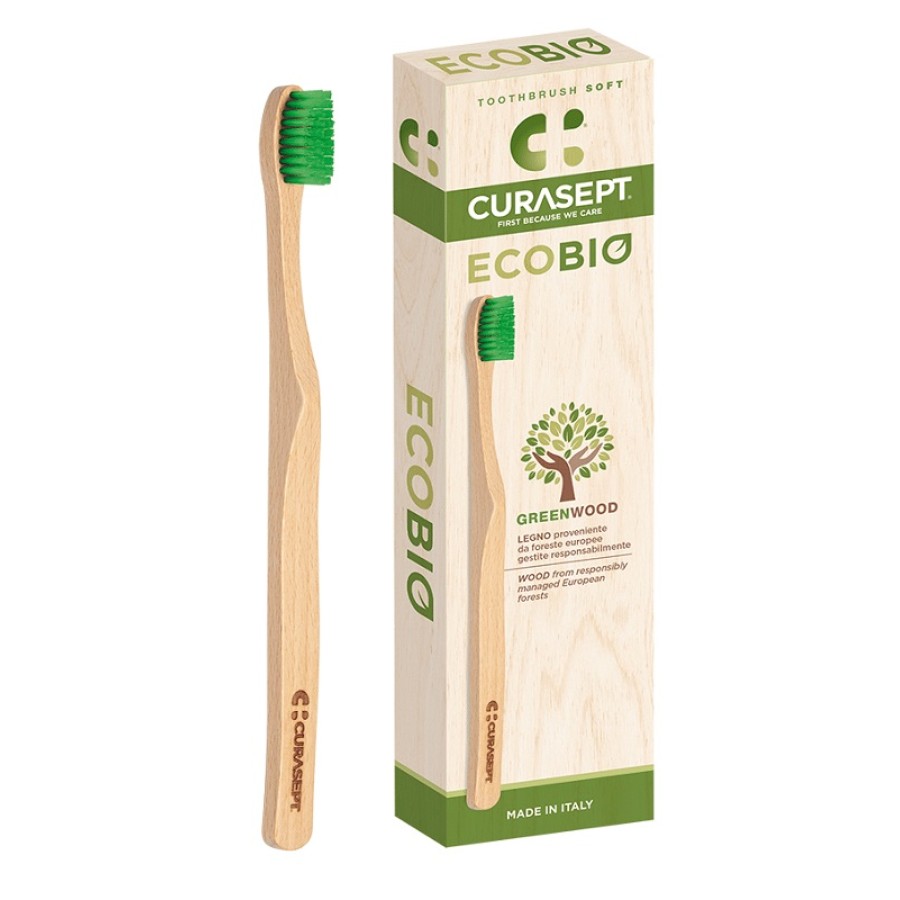 CURASEPT SPAZZOLINO MORBIDO MANICO IN LEGNO