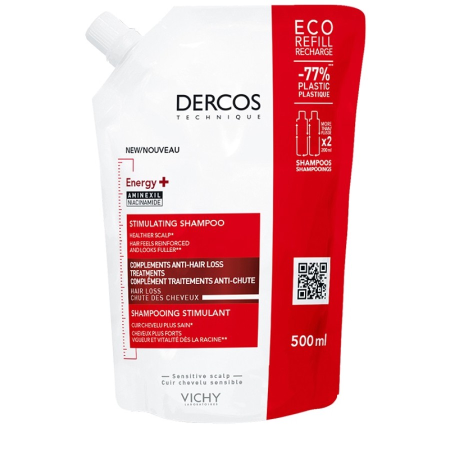 DERCOS ECO RICARICA ENERGIZZANTE 500 ML DERCOS ECO RICARICA ENERGIZZANTE 500 ML