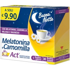 MELATONINA ACT+CAMOMILLA 30 BUSTINE
