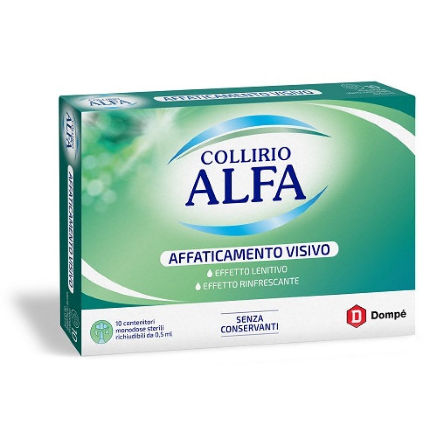COLLIRIO ALFA AFFATICAMENTO VISIVO 10 PEZZI DA 0,5 ML