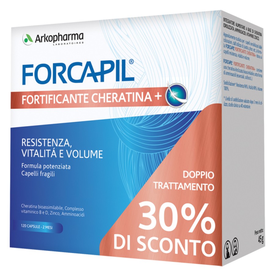 FORCAPIL FORTIFICANTE CHERATINA 2 PROMO PACK DA 60 CAPSULE