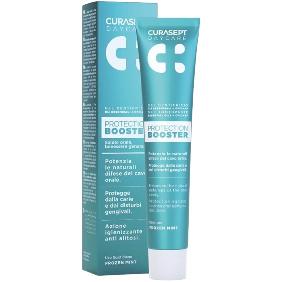 CURASEPT DAYCARE DENTIFRICIO PROTECTION BOOSTER FROZEN MINT 75 ML CURASEPT DAYCARE DENTIFRICIO PROTECTION BOOSTER FROZEN MINT 75 ML