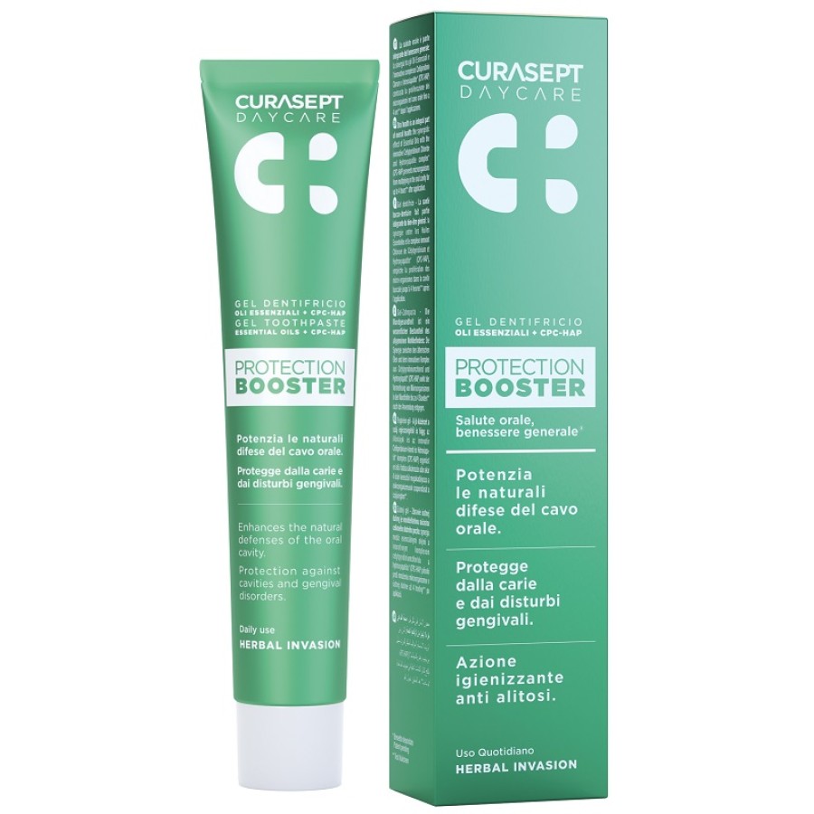 CURASEPT DAYCARE DENTIFRICIO PROTECTION BOOSTER HERBAL INVASION 75 ML CURASEPT DAYCARE DENTIFRICIO PROTECTION BOOSTER HERBAL INVASION 75 ML