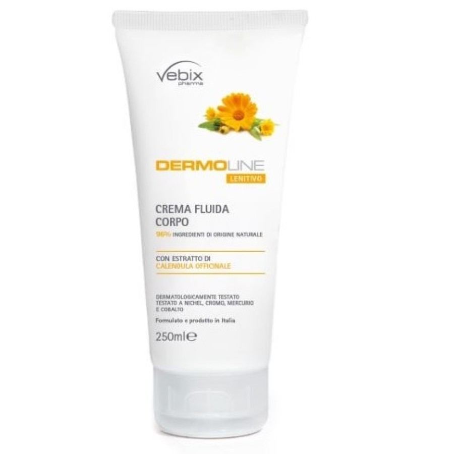 VEBIX DERMOLINE CREMA CORPO FLUIDA CALENDULA 250 ML VEBIX DERMOLINE CREMA CORPO FLUIDA CALENDULA 250 ML