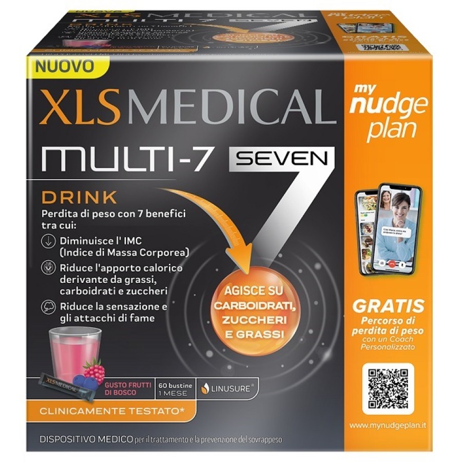 XLS MEDICAL MULTI7 DRINK 60 BUSTINE XLS MEDICAL MULTI7 DRINK 60 BUSTINE