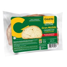 GIUSTO SENZA GLUTINE GRAN MORBIDO PANE CASARECCIO 200 G