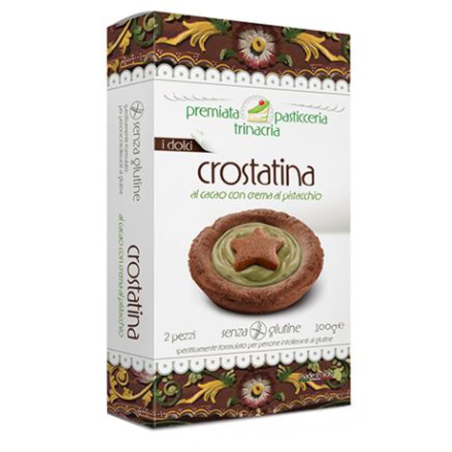 PREMIATA PASTICCERIA TRINACRIA CROSTATINA AL CACAO CON CREMA AL PISTACCHIO 150 G