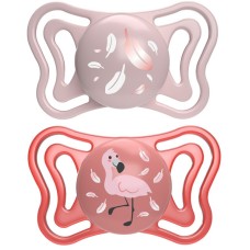 CHICCO SUCCHIETTO LIGHT ROSA SILICONE 6-16M 2 PEZZI
