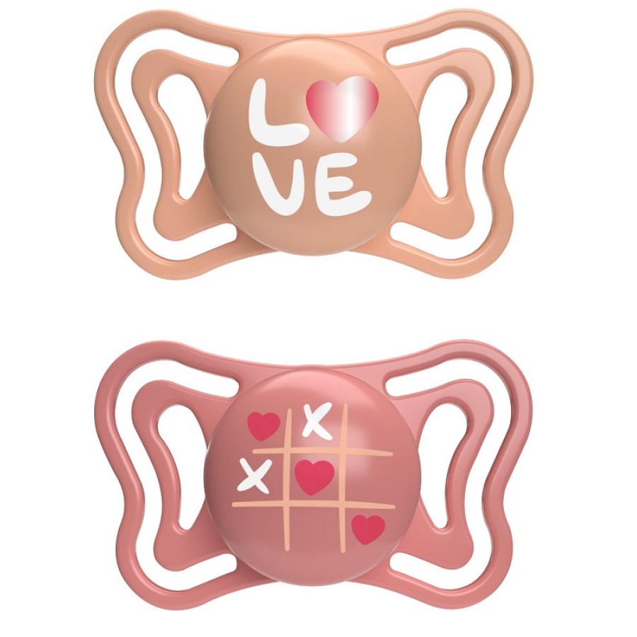 CHICCO SUCCHIETTO LIGHT ROSA SILICONE 16-36M 2 PEZZI