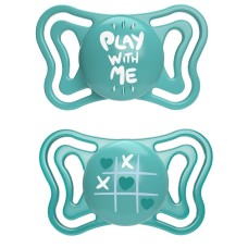 CHICCO SUCCHIETTO LIGHT AZZURRO SILICONE 16-36M 2 PEZZI