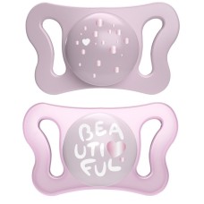 CHICCO SUCCHIETTO MICRO GIRL SILICONE 0-2M 2 PEZZI