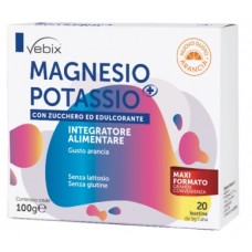 VEBIX MAGNESIO POTASSIO + CON ZUCCHERO ED EDULCORANTE 20 BUSTE 5 G