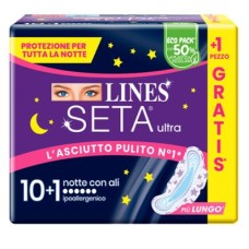 LINES SETA ULTRA ASSORBENTI NOTTE CP 10+1 PEZZI