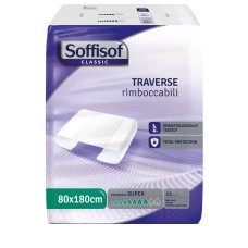 TRAVERSA PER INCONTINENZA SOFFISOF CLASSIC 8 GOCCE 80 X 180 15 PEZZI