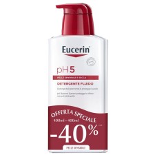 EUCERIN BIPACCO PH5 FLUIDO DETERGENTE 400 ML + 400 ML