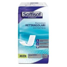 PANNOLONE RETTANGOLARE SOFFISOF CLASSIC CON BARRIERA 30 PEZZI
