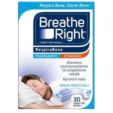 CEROTTI NASALI BREATHE RIGHT TRASPARENTI 30 PEZZI