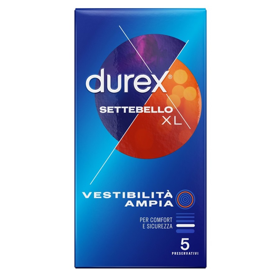 PROFILATTICO DUREX SETTEBELLO XL 5 PEZZI PROFILATTICO DUREX SETTEBELLO XL 5 PEZZI