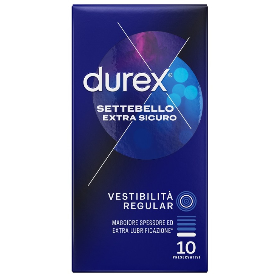 PROFILATTICO DUREX SETTEBELLO EXTRA SICURO 10 PEZZI PROFILATTICO DUREX SETTEBELLO EXTRA SICURO 10 PEZZI