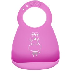 CHICCO BAVAGLIA SILICONE ROSA CHICCO BAVAGLIA SILICONE ROSA