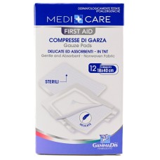 GARZA MEDICARE TNT 18X40 CM 12 PEZZI